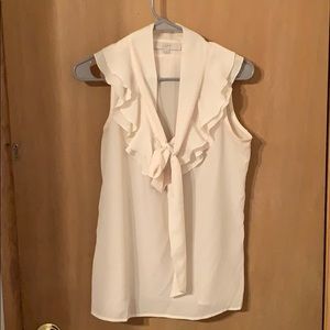 Tie ruffle tank top